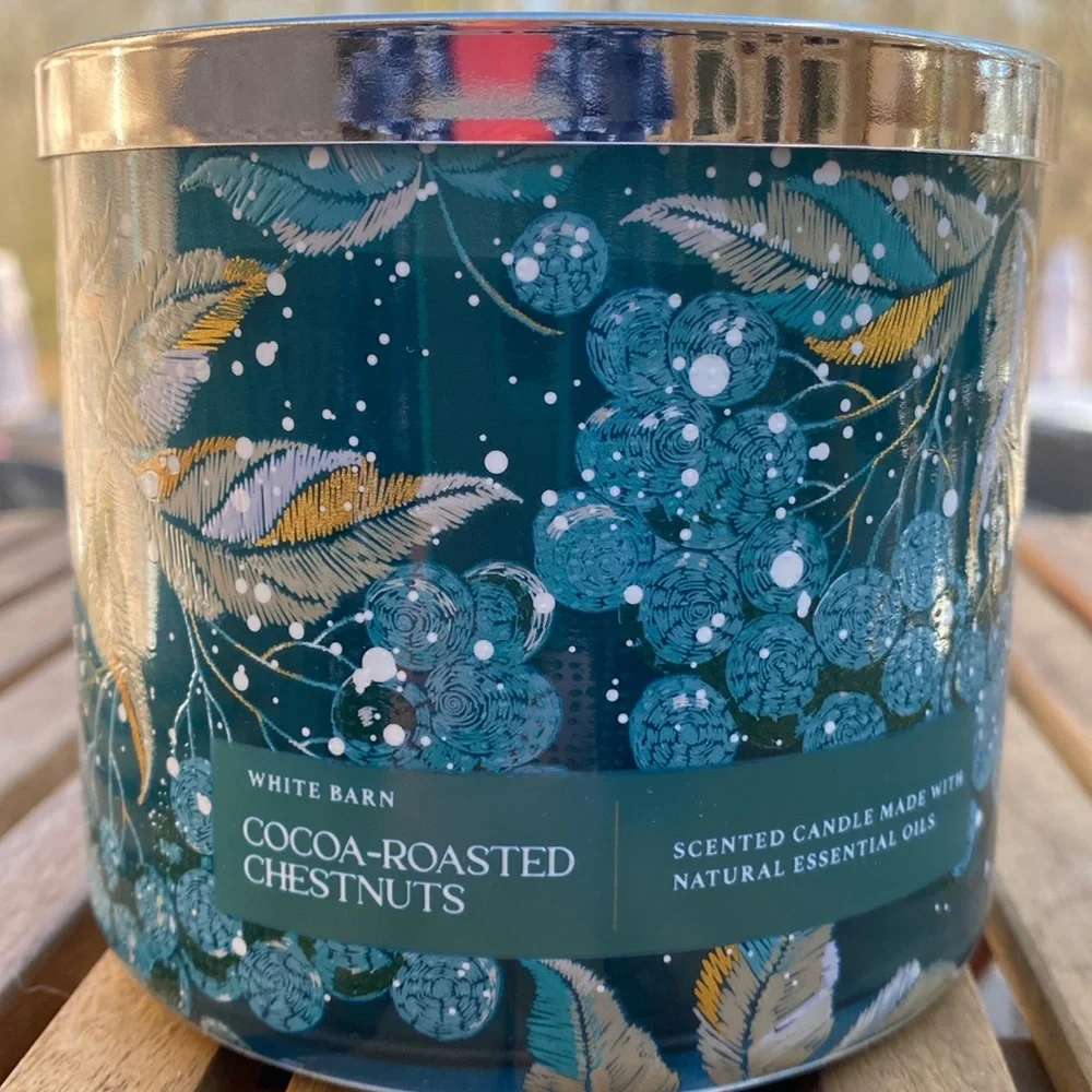 Bath & Body Works Cocoa-Roasted Chestnuts 3 Wick Candle